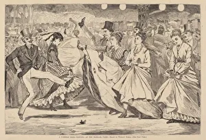 Kicked Prints: A Parisian Ball - Dancing at the Mabille, Paris, published 1867. Creator: Winslow Homer
