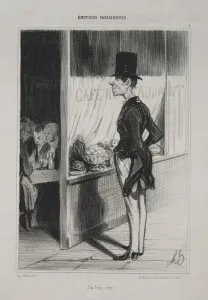 Honoredaumier French Prints: Parisian Emotions, plate 3: I Have Three Sous!, 1839. Creator: Honore Daumier (French