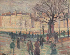 Road Junction Prints: Parisian landscape. Banks of the Seine. Creator: Maximilien Luce
