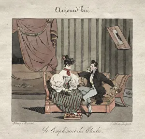 Parisian Occasions: The Complement of the Students. Creator: Henry Bonaventure Monnier (French