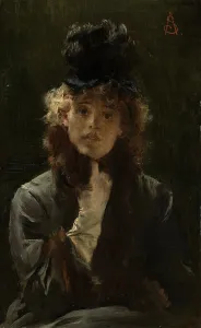 Clark Art Institute Prints: The Parisian Sphinx, c1880. Creator: Alfred Stevens