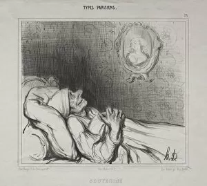 Honoredaumier French Gallery: Parisian Types: Memories, 10 May 1840. Creator: Honore Daumier (French, 1808-1879); Aubert