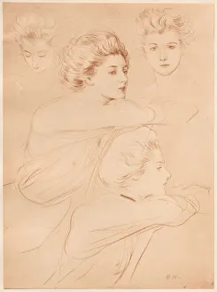 Parisienne, 1898. Creator: Paul Cesar Helleu (French, 1859-1927); Imprimerie Champenois