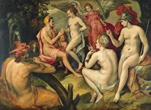 Beauty Prints: Paris's Judgement, 1550. Creator: Frans Floris