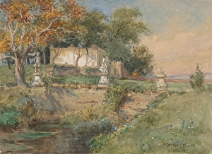 Lawn Prints: Park, 1900-1910. Creator: Felician Moczik