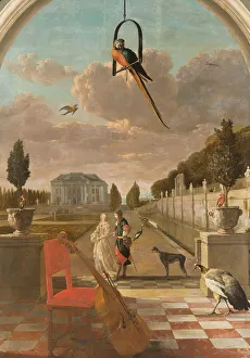 Cello Prints: Park with Country House, 1670-1719. Creator: Jan Weenix