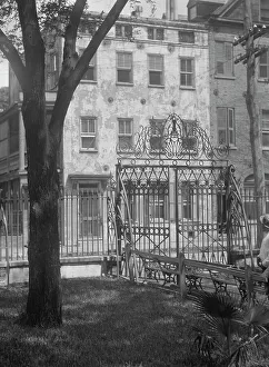 Park Bench Prints: Park and houses, [36 Chalmers Street through Washington Park Gate]