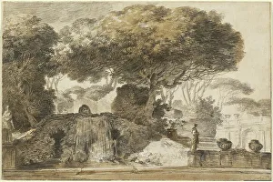 Vincent Francois Andre Prints: Park of an Italian Villa, 1774/1775. Creator: Francois-Andre Vincent