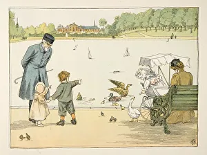 1900 Prints: The Park Keeper, from Four and Twenty Toilers, pub. 1900 (colour lithograph)