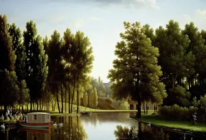 Swans Prints: The Park at Mortefontaine, 1806. Creator: Jean Joseph Xavier Bidauld