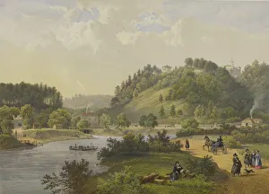 Vilnius Prints: Park Verkiai (Werki) near Vilnius, 1847