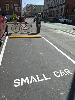 British Columbia Gallery: Parking bay for small car, Victoria, British Columbia, Canada 2018. Creator: Unknown