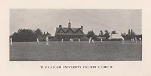 Pavilion Prints: The Parks, cricket ground of Oxford University, 1912. Artist: Hills and Saunders