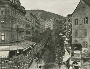 Stengel And Markert Prints: Parkstrasse, Carlsbad, Czechoslovakia, 1895. Creator: Unknown