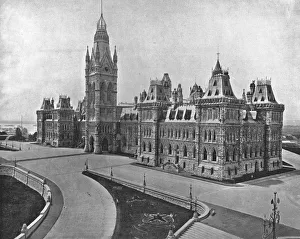 Ontario Prints: Parliament Buildings, Ottawa, Canada, c1900. Creator: Unknown