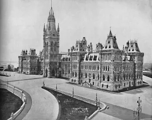 Ontario Prints: Parliament Buildings, Ottawa, Canada, c1897. Creator: Unknown