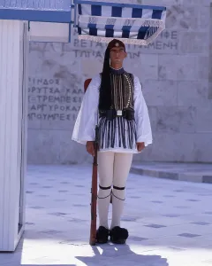 Light Infantry Prints: Parliament and Changing of the Guard, Athens, Greece, 2018. Creator: Ethel Davies