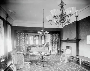 Parlor Prints: Parlor, Country Club, Grosse Pointe Farms [sic], between 1900 and 1906. Creator: Unknown
