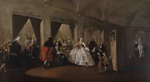 Francesco 1712 1793 Prints: The Parlor of the Nuns at San Zaccaria. Artist: Guardi, Francesco (1712-1793)