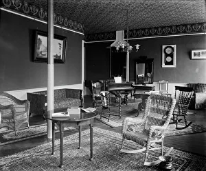 Parlor Prints: Parlor with piano, probably Ypsilanti, Michigan, between 1900 and 1910. Creator: Unknown