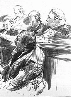 Commission Of Enquiry Gallery: The Parnell Commission at the Royal Courts of Justice; Mr. Biggar appears for himself, 1888