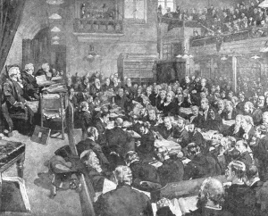 Charles Stewart Prints: The Parnell Inquiry Commission, March 1889, (1901). Creator: Unknown