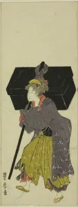 Parody of a daimyo procession, c. 1805 / 07. Creator: Utagawa Toyohiro