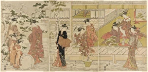 Potted Plants Gallery: A Parody of Hachi no ki, n.d. Creator: Utagawa Toyokuni I