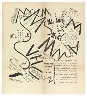 Parole consonanti vocali numeri in Liberta. (I paroliberi Futuristi), 1915
