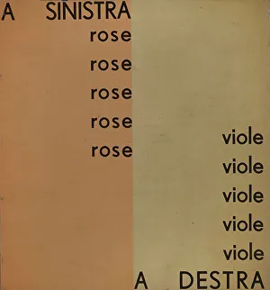 Parole in libertà, 1932. Creator: Marinetti, Filippo Tommaso (1876-1944)