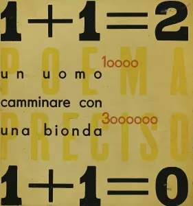 Parole in libertà, 1932. Creator: Marinetti, Filippo Tommaso (1876-1944)