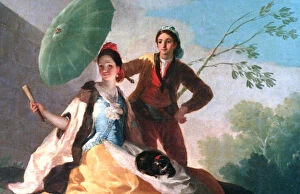 Assistant Collection: The Parosol, 1777. Artist: Francisco Goya
