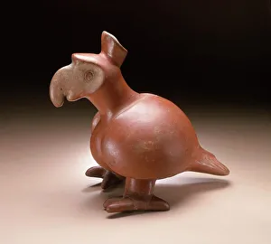 Slip Painted Ceramic Prints: Parrot, 200 B.C.-A.D. 500. Creator: Unknown