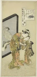 Harunobu Prints: Parrot Komachi (Omu Komachi), from the series The Seven Fashionable Aspects of Komachi