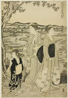 Parrot Komachi, from the series The Fashionable Seven Komachi..., Edo period, about 1788 Parrot Komachi, from the series The Fashionable Seven Komachi..., Edo period, about 1788
