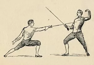 Book Of Sports Gallery: Parry in Tierce - Fencing, 1912