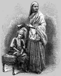 C B Low Prints: Parsee Lady; Notes on Bombay and the Malabar Coast, 1875. Creator: C. B. Low