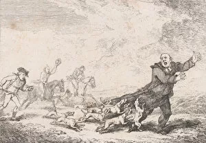 Foxhounds Collection: Parson Adams Engaged In A Perilous Hunting Adventure, from '