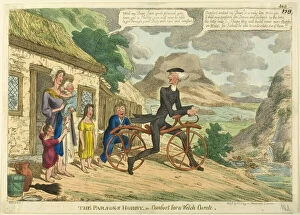 The Parson's Hobby, or Comfort for a Welch Curate, 1819. Creator: Charles Williams