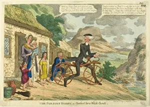 Parson Prints: The Parsons Hobby, or Comfort for a Welch Curate, 1819. Creator: Charles Williams