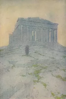 Hodder Stoughton Gallery: The Parthenon at Athens, 1913. Artist: Jules Guerin