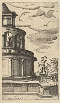 Partial view of a Building [Sepulchrum Adriani] from the series Ruinarum variarum