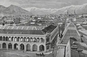 Heritage Prints: Partial view of the city and the nearby hills