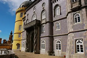 Partial view of the Pena Palace complex, Sintra, Portugal, 19th century (2008). Creator: Unknown