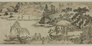 Ink And Colour On Paper Collection: Parting at the Eastern Capital, Ming dynasty (1369-1644), 15th century. Creator: Yao Shou