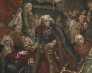 Sejm Prints: The Partition Sejm, 1773 (Detail) After Jan Matejko