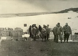 The Party Which Ascended Mount Erebus Leaving The Hut, 1908, (1909)