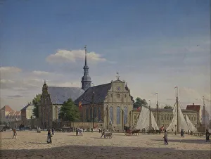 Heinrich Hansen Prints: Party at Holmens Kirke, 1836-1890. Creator: Heinrich Hansen