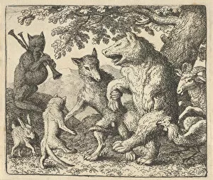 Murdered Gallery: A Party in Honor of the Bear and the Wolf, 1650-75. Creator: Allart van Everdingen
