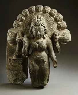 Heads Prints: Parvati Performing the Panchatapas (Five Austerities) Ritual